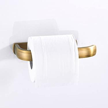 Imagem de Conjunto de acessórios de banheiro bronze antigo prateleira de toalha duplo suporte de escova de vaso sanitário suportes de papel higiênico gancho de roupão rack de copo de cerâmica