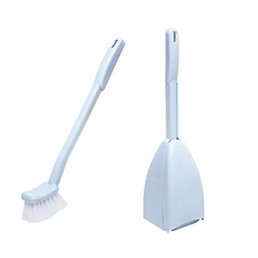 Imagem de Escova de banheiro vaso sanitário escova de limpeza de vaso sanitário escova de vaso sanitário conjunto de escova de vaso sanitário design base suporte de escova de vaso sanitário