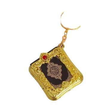 Imagem de Mini Bíblia Sagrada Em Chaveiro, Presente Religioso Cristão Com Capa E