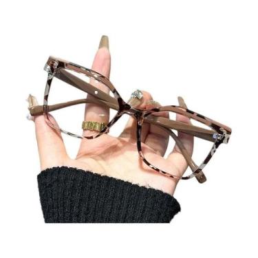 Imagem de Óculos De Leitura Retangulares Com Cores Combinadas, Anti Luz Azul, Te