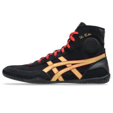 Imagem de ASICS Tênis de luta livre masculino DAN Gable EVO 3, Preto/ouro puro, 44