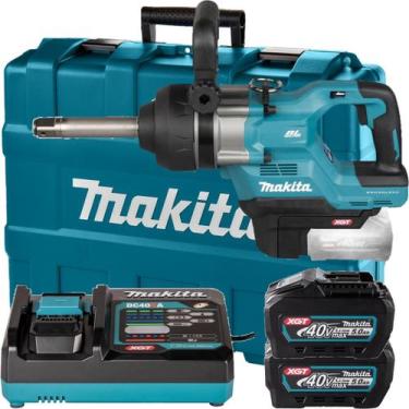 Imagem de Chave Impacto Makita 40V TW010GT201 Kit com 2 Baterias