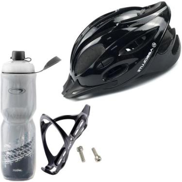 Imagem de Capacete Ciclismo Bike Mtb + Garrafa Térmica + Suporte - TSW, G  57-60