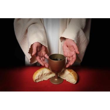 Imagem de Painel de Tecido Sublimado Comunhão Pão e Vinho - Fabrika de festa, 30