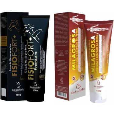 Imagem de Kit 2 Pomada Fisiofort Premium 150G + 2 Pomada Milagrosa