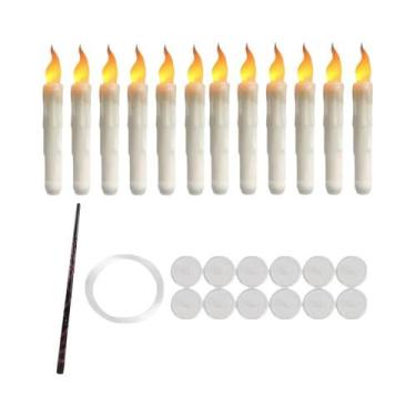 Imagem de Velas Flutuantes Com Controle Remoto Magic Wand, Luz Quente Cintilante