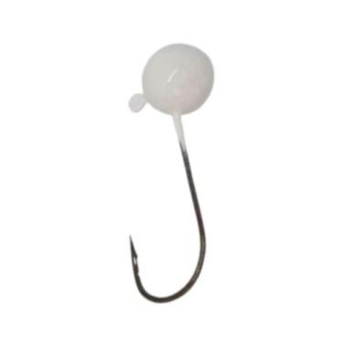 Imagem de Chumbada Anzol Jig Head 3/0 90º Esférica Anzois 12G - Branco
