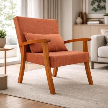 Imagem de Kit 2 Poltronas Jade Linho Premium Escritório Recepção Sala De Estar D