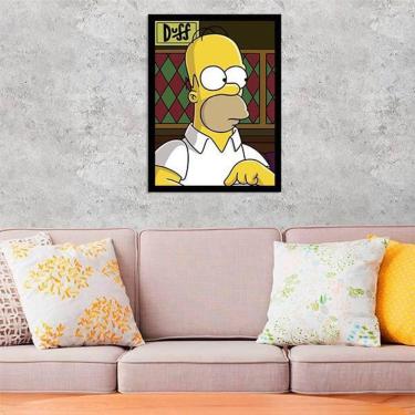 Imagem de Quadro Decorativo Homer Simpson Duff