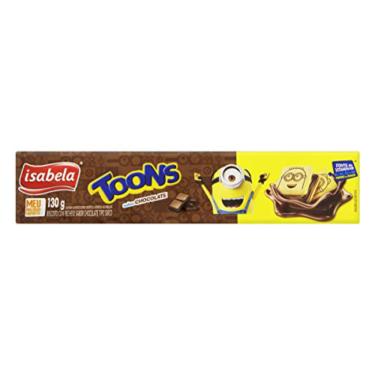 Imagem de Biscoito Recheado Toons Chocolate Isabela 130g Cremoso