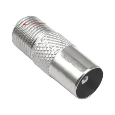 Imagem de Adaptador RF Coaxial PAL DVB-T Macho Para IEC Fêmea Com Terminal De Fi
