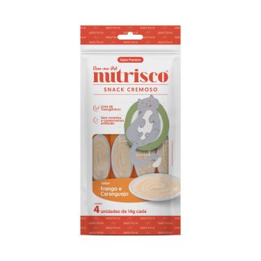 Imagem de Petisco Para Gatos Snack Cremoso Nutrisco Frango E Caranguejo 56Gr