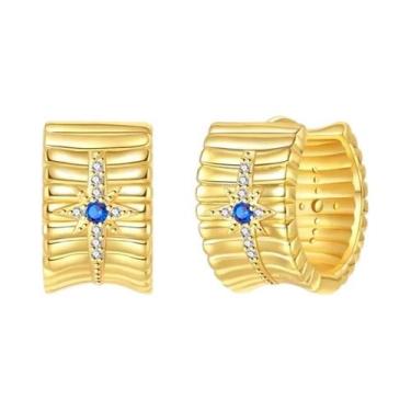 Imagem de Brincos De Argola Femininos Em Prata 925 Com Pérolas E Estrelas, Brinc