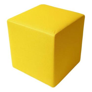 Imagem de Puff Puf Decorativo Em material sintético Promoção! - LSN MIX, Amarelo