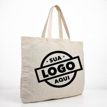 Imagem de sua logo aqui personalizada com sua marca Ecobag Sacola Ecológica Algo