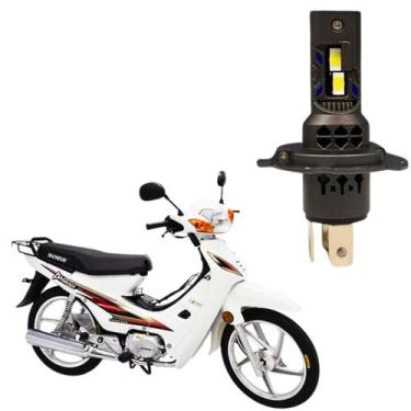 Imagem de Lâmpada de Led Pk20 Conector H4 Nano Headlight Potente Branco Frio 600