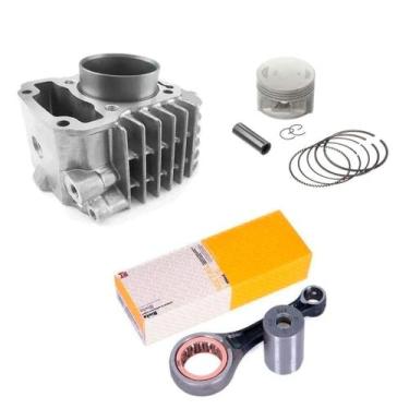 Imagem de Kit cilindro motor honda pop 110 biz 110 com biela - METAL LEVE