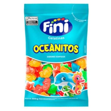 Imagem de Bala De Gelatina Fini Oceanitos 500g Sem Glúten
