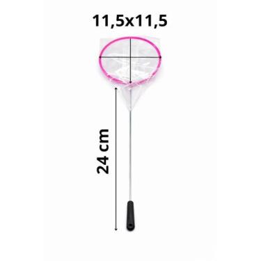 Imagem de SKRw REDE P/ AQUARIO REDONDA RASA 11.5CM CABO 24MC -, rosa
