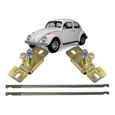 Imagem de Par Fechadura Vareta Interna Porta Comando Vw Fusca 1977     - SHALOMC
