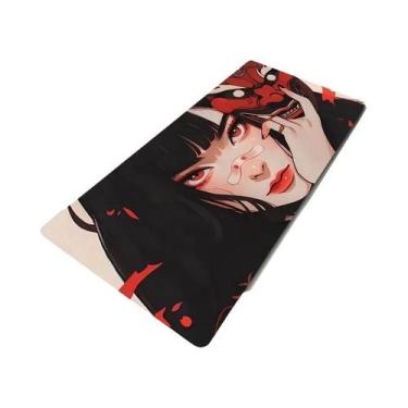 Imagem de Mouse Pad XXL Com Estampa De Máscara De Diabo Oni Em Preto E Branco, T