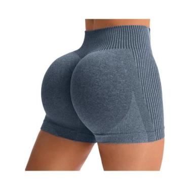 Imagem de Shorts de treino de cintura alta feminino levantamento de bunda barrig