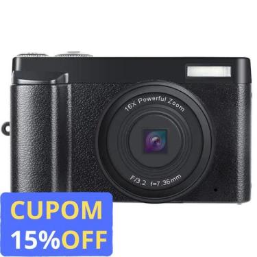 Imagem de Camera Fotografica 4k Webcam Melcam 48mp Filmadora Sd 32gb wifi
