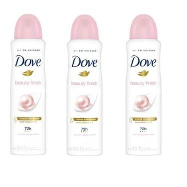 Imagem de Kit 3 Desodorante Aerosol Dove Beauty Finish 72h 150ml -Dove