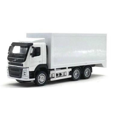 Imagem de Caminhão Volvo Baú Transporte Luz E Som California Toys, Branco