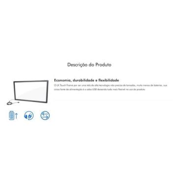 Imagem de Moldura touch 39"- infravermelho - 6 toques - LK SOLUTIONS
