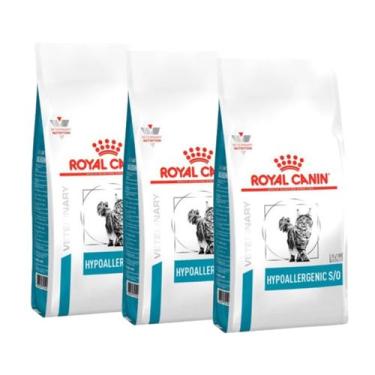 Imagem de Kit 3 Royal Canin Feline Veterinary Diet Hypoalergenic 1.5Kg