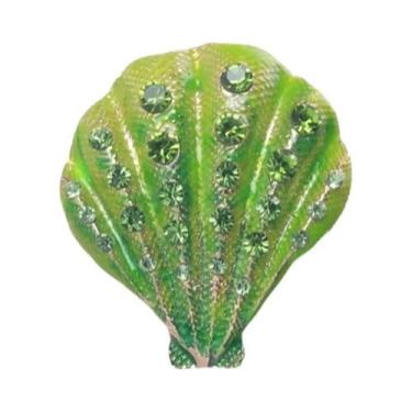 Imagem de Broche De Estrela-do-mar Esmaltado Unissex Feminino Com Pérola E Conch