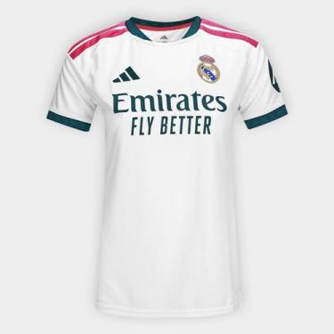 Imagem de Camisa Real Madrid Home 26/27 s/n Torcedor Adidas Feminina, Branco, G