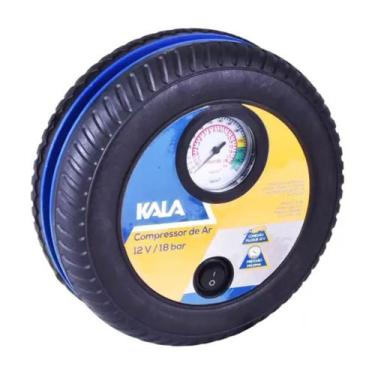 Imagem de Compressor de Ar Mini 12V Modelo Pneu Ref 399558 WORKER - Kala