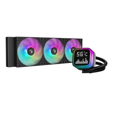Imagem de Water cooler 360mm deepcool lp360, argb, display, black - r-lp360-bkms