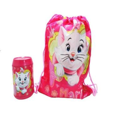 Mochila Escolar Infantil Menina Gatinha Marie Desenho Roxa em Promoção na  Americanas