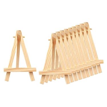 Imagem de NC 10 pacote Pequeno Carrinho de Exposição de UM-Frame Cavalete Artista-Tripé de Madeira, crianças Partido Pintura Cavalete de -Portátil Foto de - 8x15CM