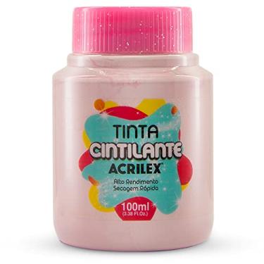 Imagem de Tinta PVA Cintilante Acrilex 100 ml – 03710 Rosa Cotton - 894