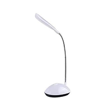 Imagem de Mini Luminária Portátil De Mesa Ajustavél Para Leitura 360° (Branco)