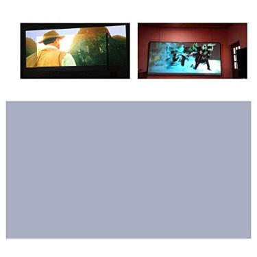 Imagem de Tela de projetor portátil de 60 polegadas, cortina de projetor portátil 16:9, tela dobrável antiluz de metal para projetor Home Theater ao ar livre
