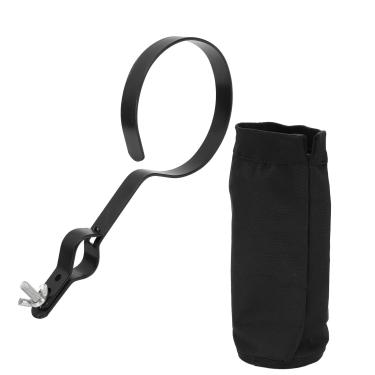 Imagem de Suporte de baqueta, bolsa de baquetas de vários pares de grande capacidade durável leve com braçadeira de metal para proteção de instrumento musical