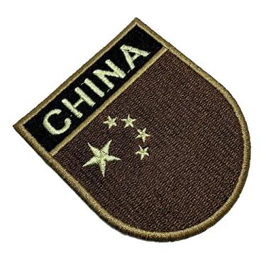 Imagem de BP0195ET04 Bandeira China Patch Bordado Termo Adesivo