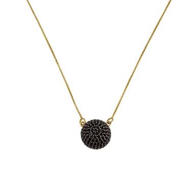 Imagem de Colar de Prata 925 e Banho de Ouro 18K e Zircônia