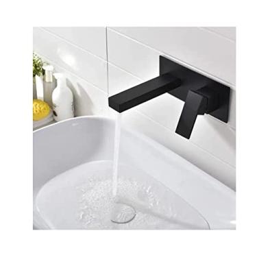 Imagem de Torneira Monocomando Misturador Parede Preto Fosco Black 83