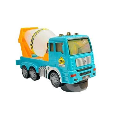 Caminhão Betoneira Realista Brinquedo Infantil Mixer Truck Vermelho