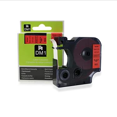Imagem de Fita Refil Compatível D1 45017 Vermelha 12mm para Rotulador Dymo LM150 LM160P LM210D LM420P LM500TS Color Pop