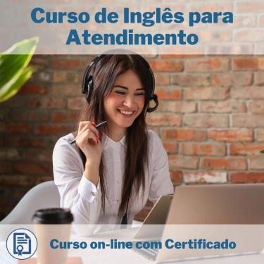 Imagem de Curso Online em videoaula de Inglês para Atendimento com Certificado + 2 brindes