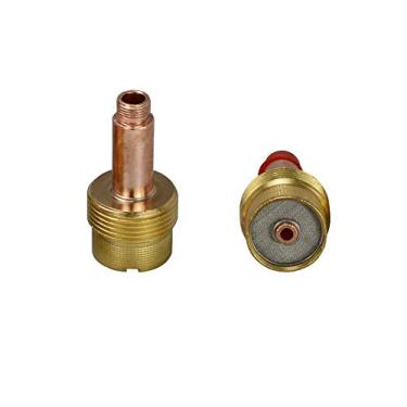 Imagem de RIVERWELD 995795 (orifício de 1/8" e 3,2 mm) de diâmetro grande para lente de gás TIG serve para lanterna de soldagem SR WP 17 18 26 TIG, pacote com 2