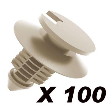 Imagem de 100 Grampos Presilhas Forro Porta Gol Parati Saveiro Special G2 G3 G4 96 até 2006 2007 2008 Santana