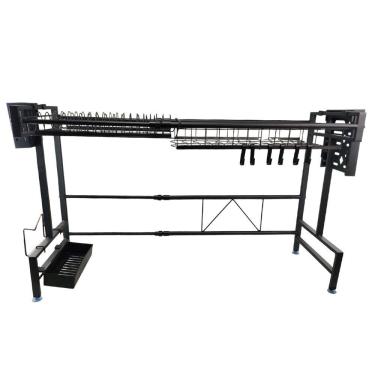 Imagem de Cozinha Modular Escorredor Organizador Suspenso Ajustavel Bancada Pia Louça Copo Prato Utensilios Gancho Prateleira Resistente Duravel